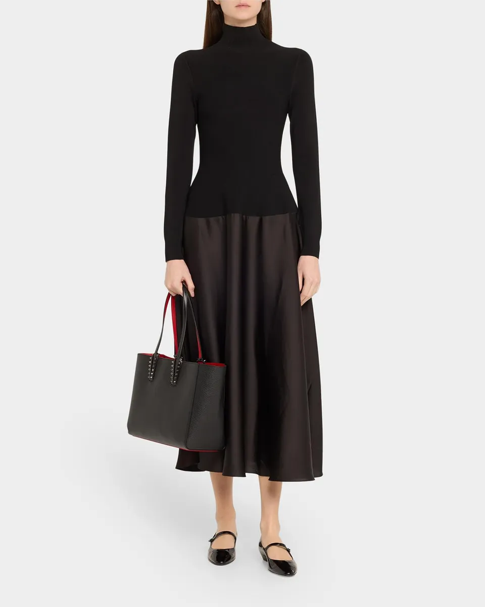 Christian Louboutin Cabata Soft Small Tote Bag in Grained Leather | Thumbnail 4