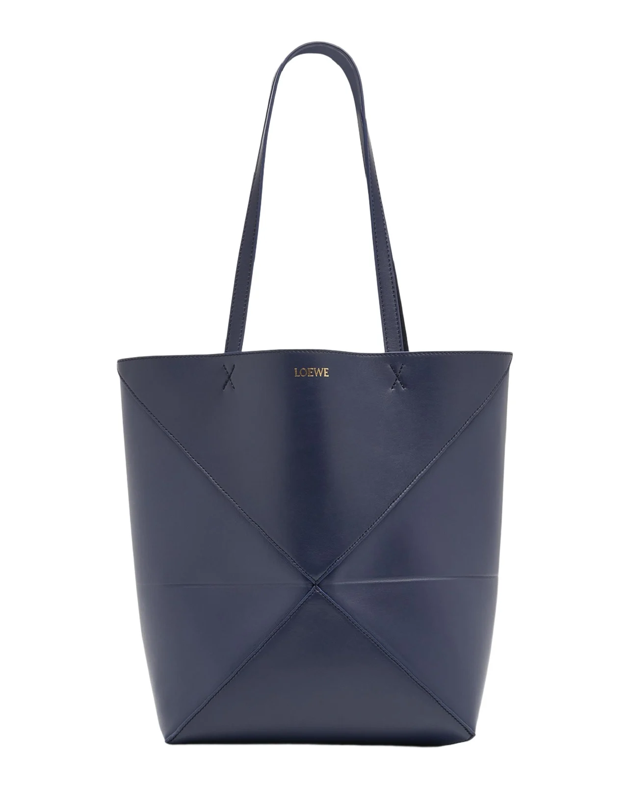 Loewe Puzzle Fold Medium Tote Bag in Shiny Leather
