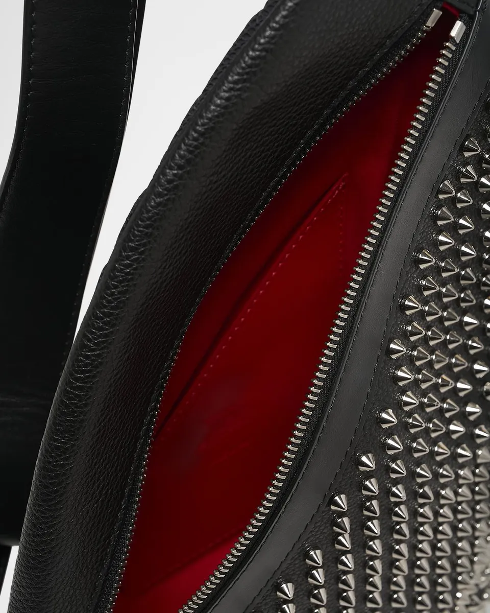 Christian Louboutin Men's Funky Leather Empire Spikes Sling Bag | Thumbnail 4