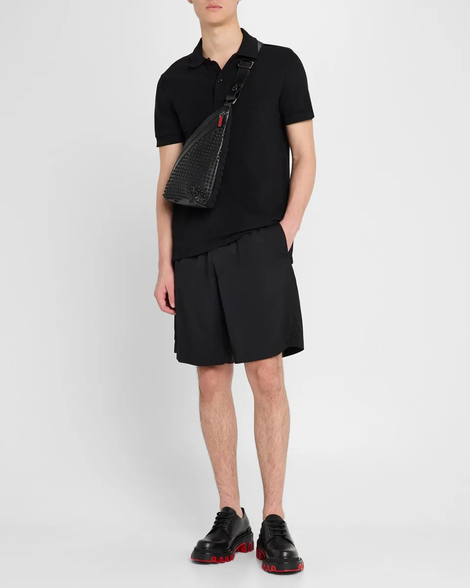 Christian Louboutin Men's Funky Leather Empire Spikes Sling Bag | Thumbnail 5
