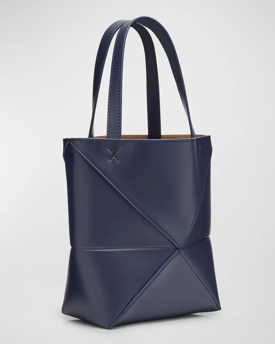 Loewe Puzzle Fold Mini Tote Bag in Shiny Leather | Thumbnail 7 Loewe Puzzle Fold Mini Tote Bag in Shiny Leather | Thumbnail 7