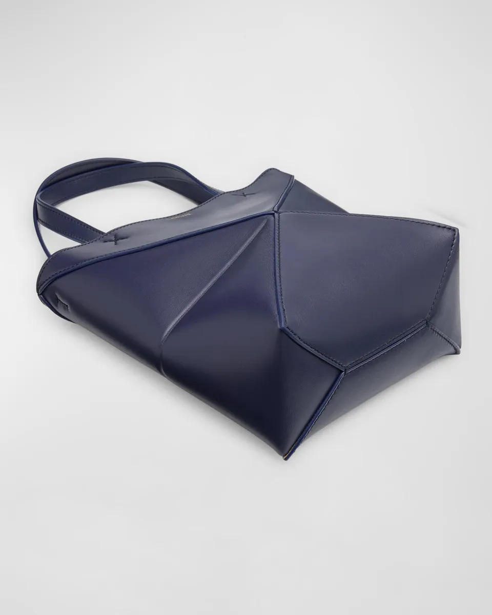 Loewe Puzzle Fold Mini Tote Bag in Shiny Leather | Thumbnail 8 Loewe Puzzle Fold Mini Tote Bag in Shiny Leather | Thumbnail 8