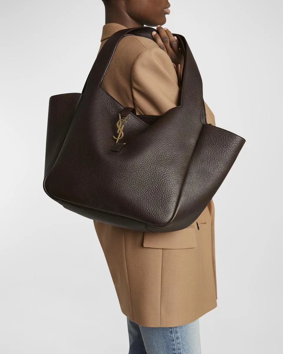 Saint Laurent Le 5 À 7 Bea YSL Tote Bag in Deer Leather | Thumbnail 4 Saint Laurent Le 5 À 7 Bea YSL Tote Bag in Deer Leather | Thumbnail 4