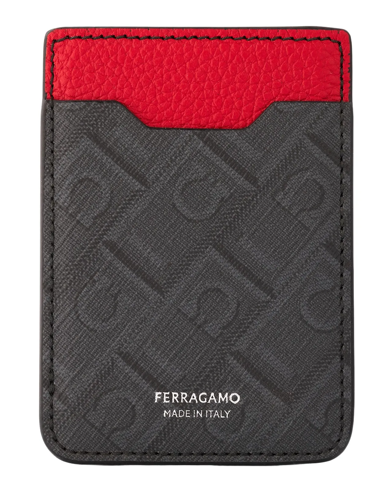 Ferragamo Men's Monogram MagSafe Card Holder
