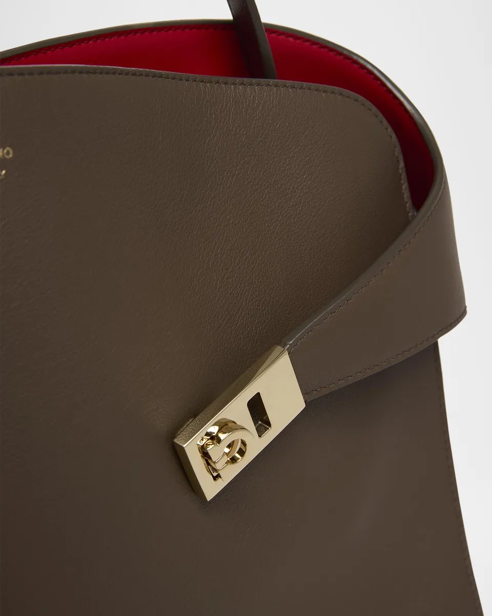 Ferragamo Large Hug Soft Bicolor Shoulder Bag | Thumbnail 5 Ferragamo Large Hug Soft Bicolor Shoulder Bag | Thumbnail 5