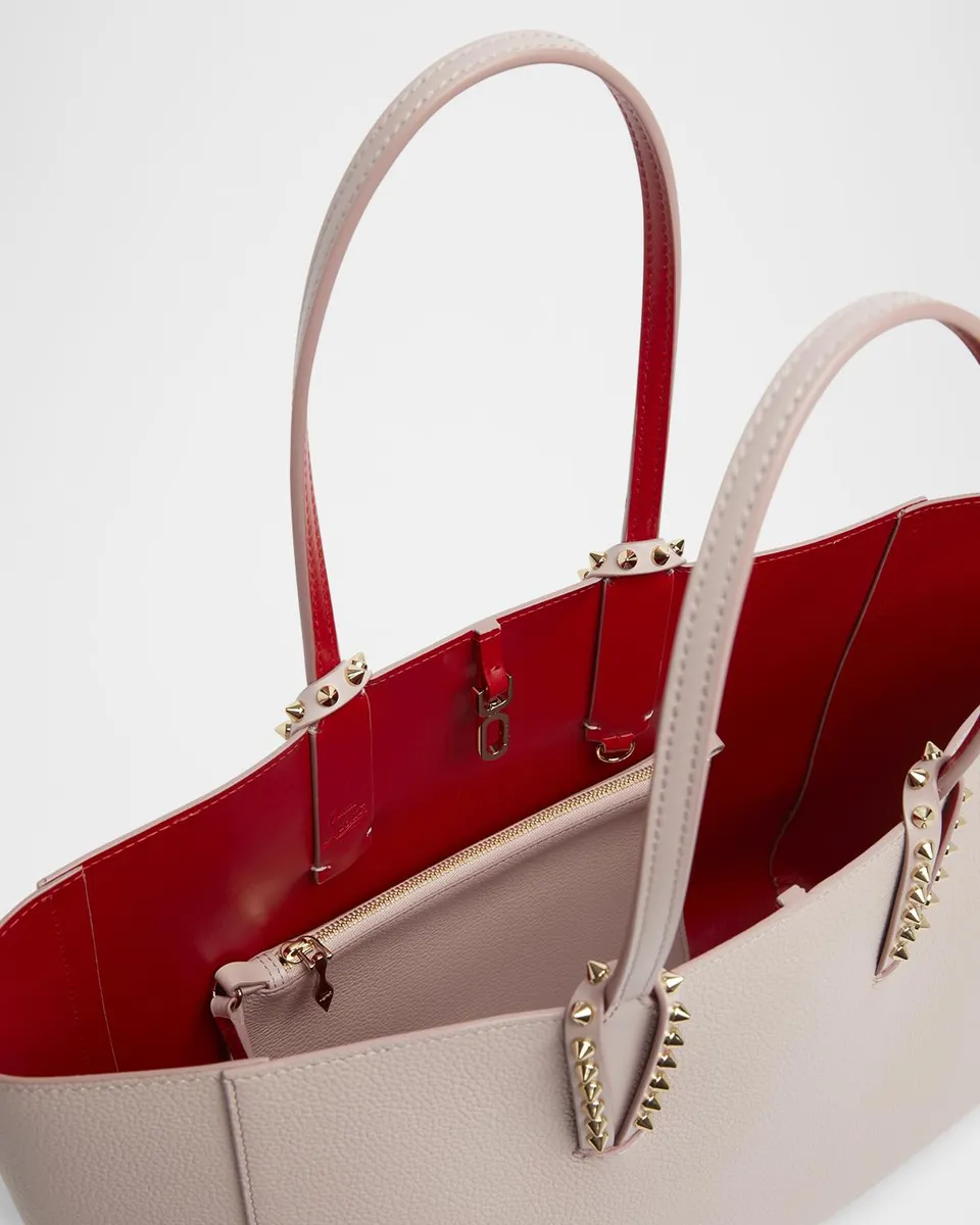 Christian Louboutin Cabata Soft Small Tote Bag in Grained Leather | Thumbnail 3