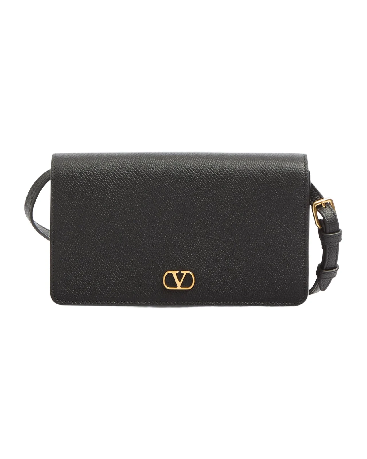 Valentino Garavani VLOGO Flap Leather Wallet