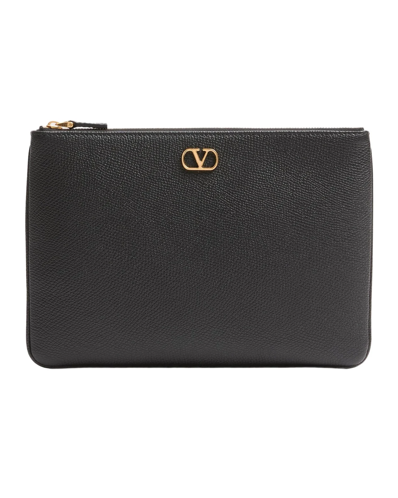 VLOGO Medium Leather Flat Pouch Bag VLOGO Medium Leather Flat Pouch Bag