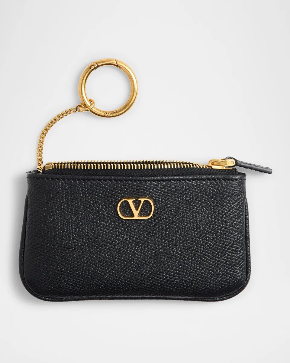 Valentino Garavani VLOGO Signature Leather Card Holder | Thumbnail 3