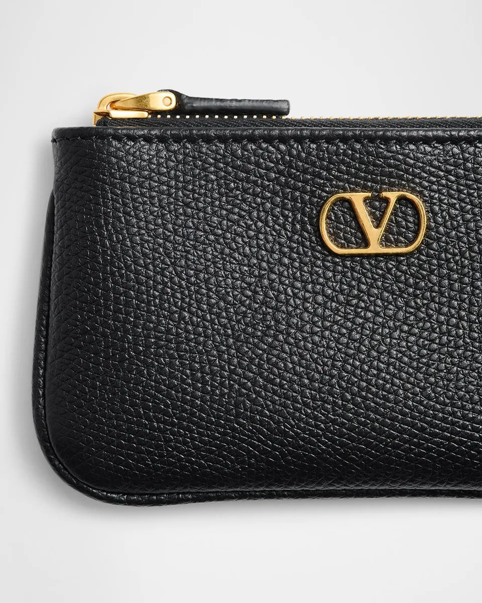 Valentino Garavani VLOGO Signature Leather Card Holder | Thumbnail 4