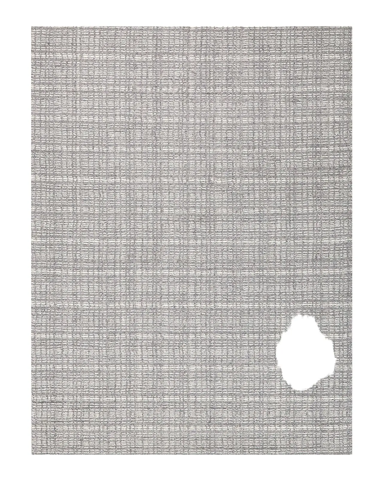 Exquisite Rugs Alpine Hand-Loomed Gray & Ivory Rug