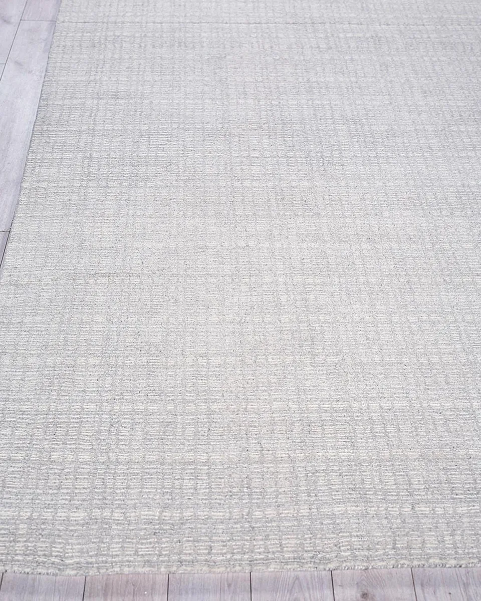 Exquisite Rugs Alpine Hand-Loomed Silver & Ivory Rug | Thumbnail 2 Exquisite Rugs Alpine Hand-Loomed Silver & Ivory Rug | Thumbnail 2