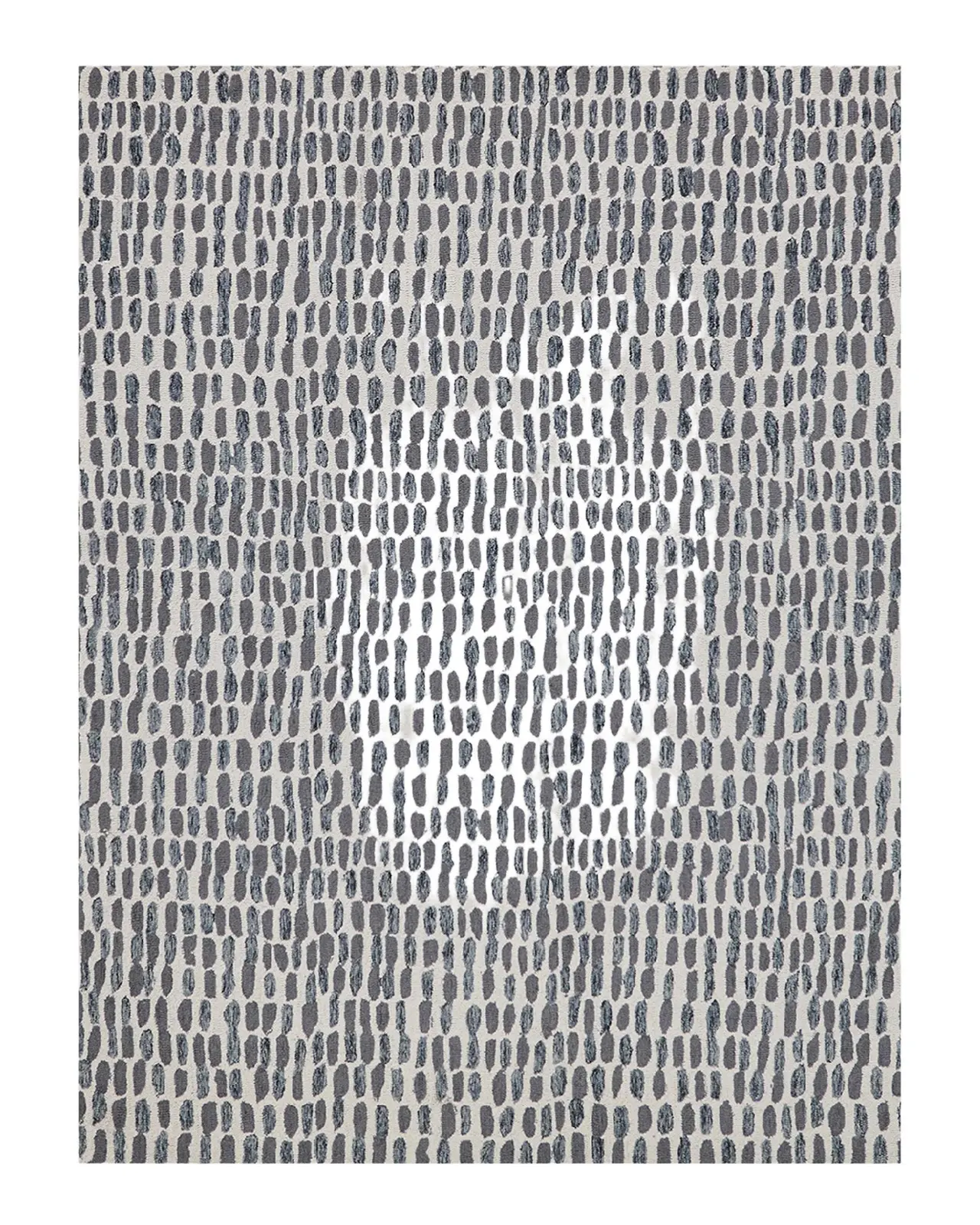 Exquisite Rugs Ink Blot Hand-Tufted Black & Gray Rug