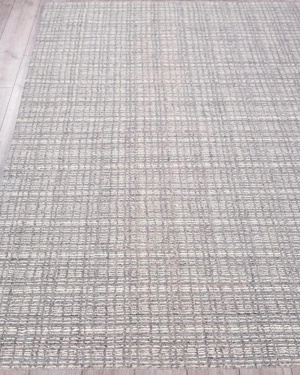 Exquisite Rugs Alpine Hand-Loomed Gray & Ivory Rug | Thumbnail 2 Exquisite Rugs Alpine Hand-Loomed Gray & Ivory Rug | Thumbnail 2