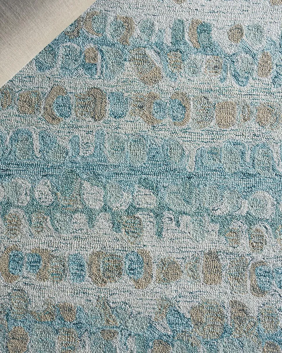 Exquisite Rugs Colorplay Hand-Tufted Turquoise Rug | Thumbnail 5
