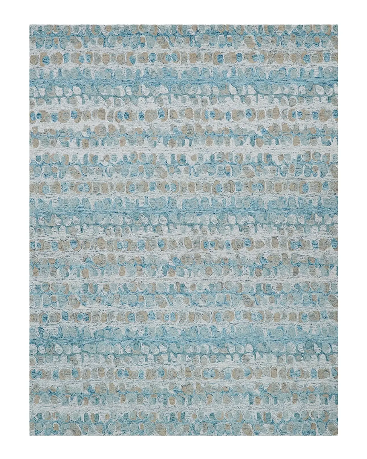 Exquisite Rugs Colorplay Hand-Tufted Turquoise Rug