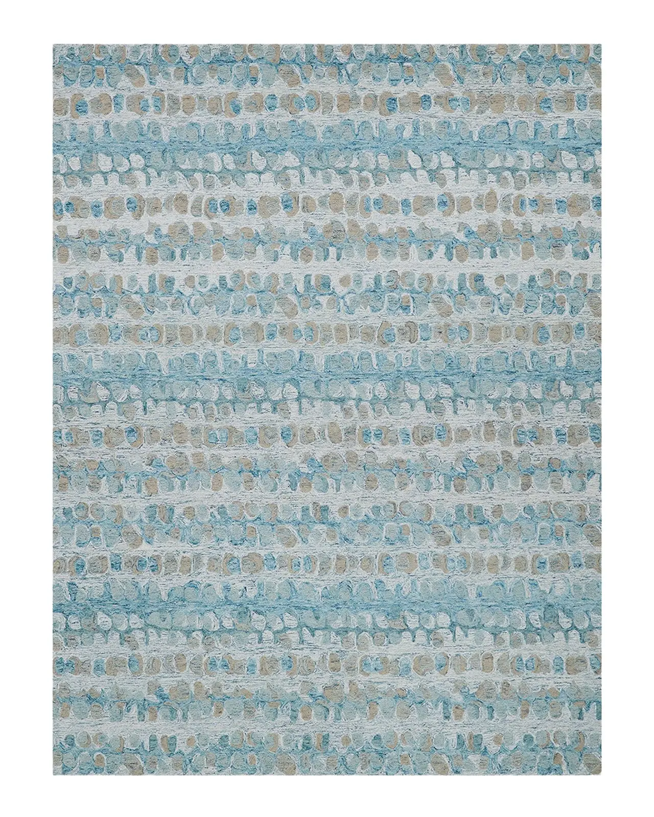 Exquisite Rugs Colorplay Hand-Tufted Turquoise Rug