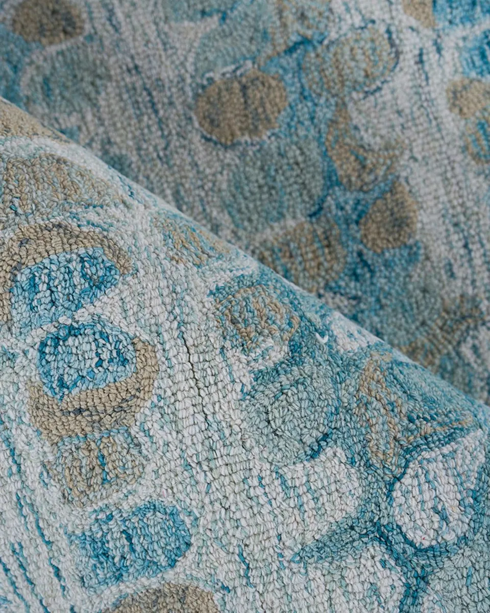 Exquisite Rugs Colorplay Hand-Tufted Turquoise Rug | Thumbnail 4 Exquisite Rugs Colorplay Hand-Tufted Turquoise Rug | Thumbnail 4