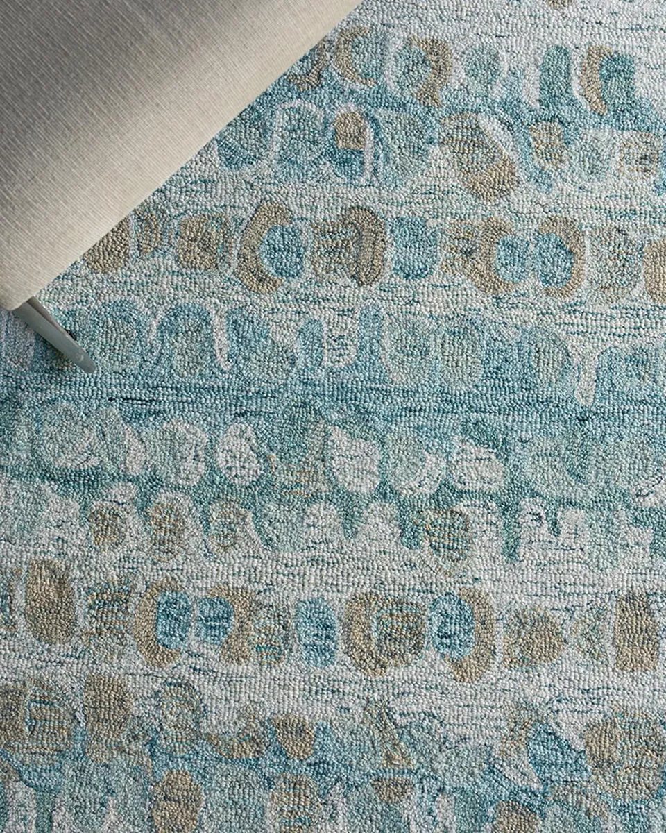 Exquisite Rugs Colorplay Hand-Tufted Turquoise Rug | Thumbnail 6 Exquisite Rugs Colorplay Hand-Tufted Turquoise Rug | Thumbnail 6