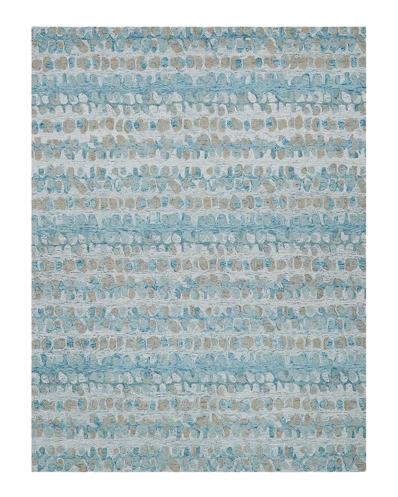 Exquisite Rugs Colorplay Hand-Tufted Turquoise Rug