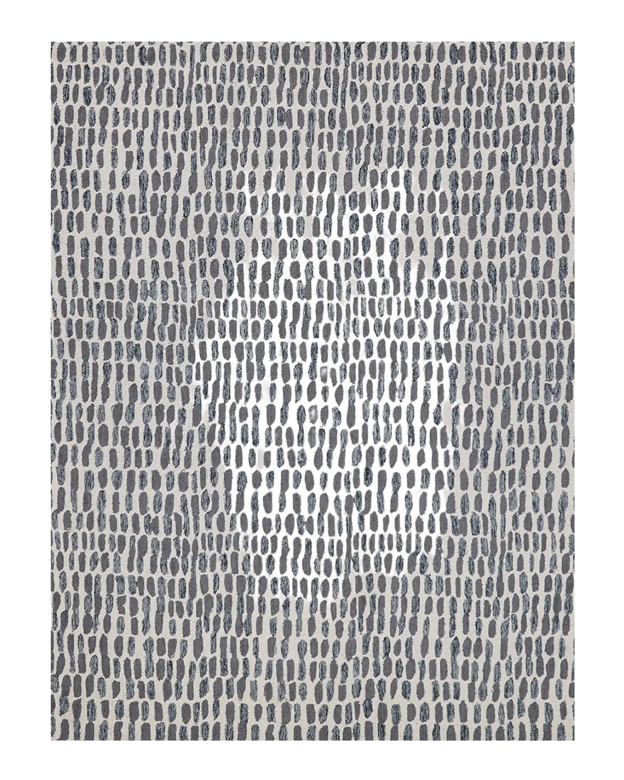 Exquisite Rugs Ink Blot Hand-Tufted Black & Gray Rug