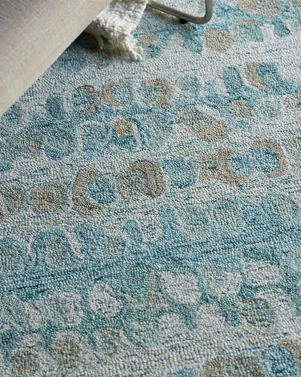 Exquisite Rugs Colorplay Hand-Tufted Turquoise Rug | Thumbnail 7 Exquisite Rugs Colorplay Hand-Tufted Turquoise Rug | Thumbnail 7