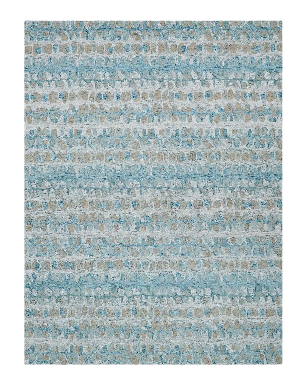 Exquisite Rugs Colorplay Hand-Tufted Turquoise Rug