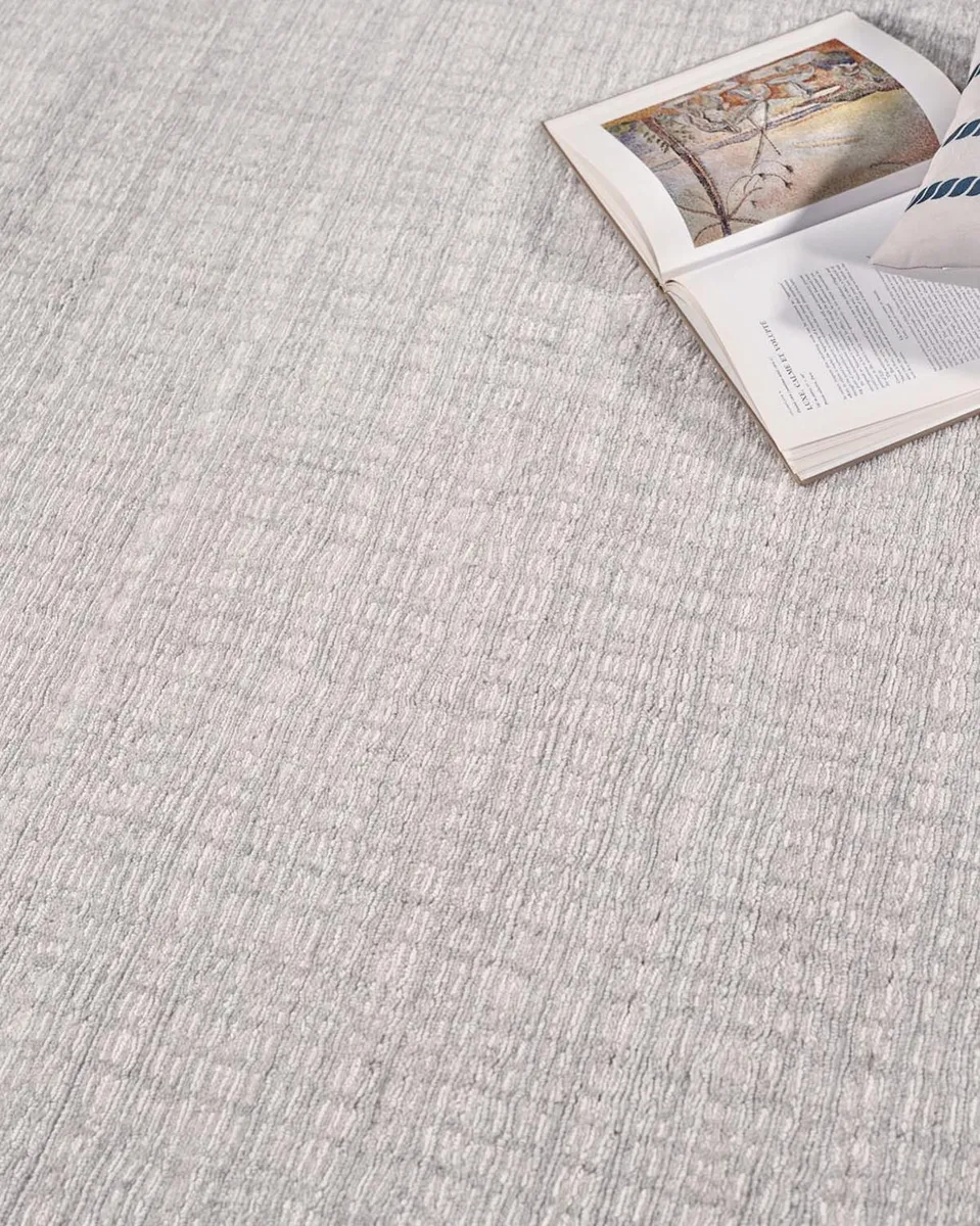Exquisite Rugs Alpine Hand-Loomed Silver & Ivory Rug | Thumbnail 5 Exquisite Rugs Alpine Hand-Loomed Silver & Ivory Rug | Thumbnail 5