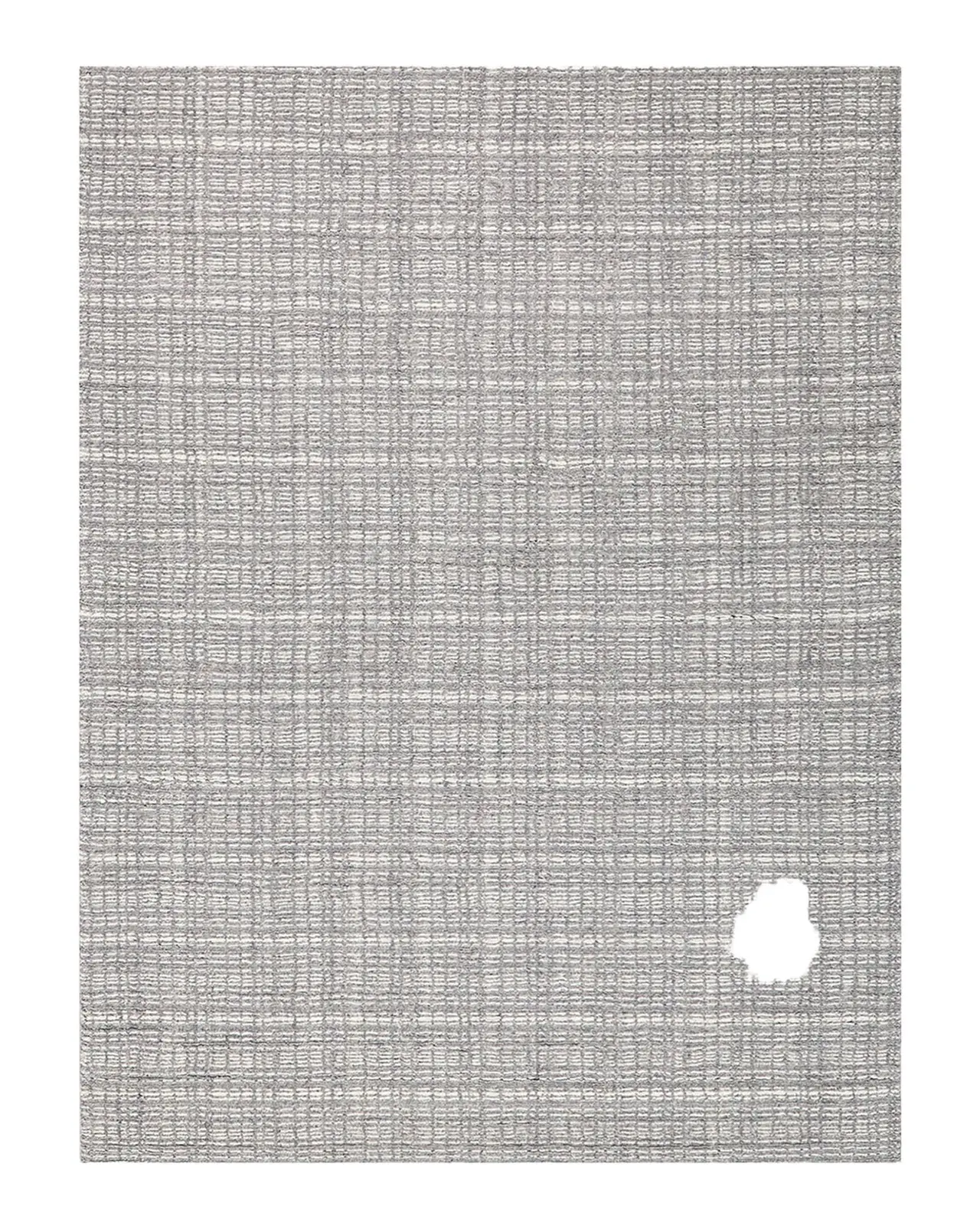 Exquisite Rugs Alpine Hand-Loomed Gray & Ivory Rug