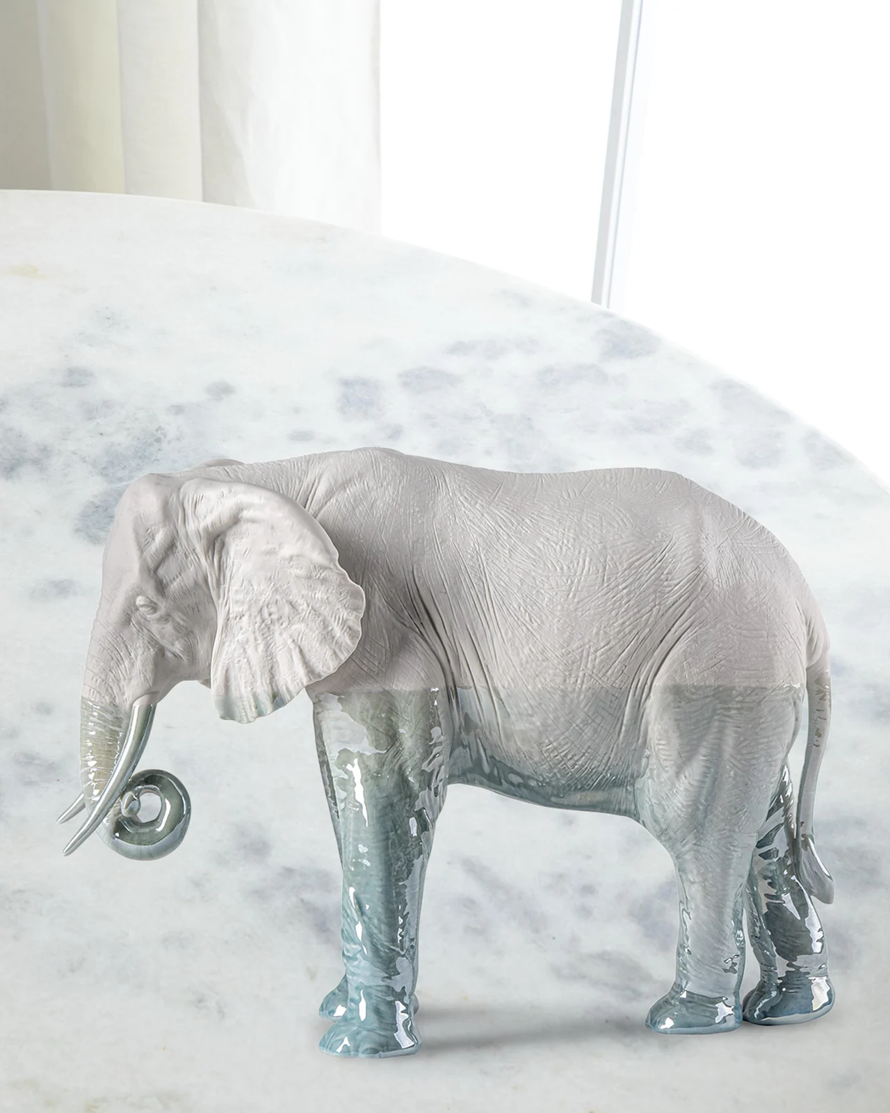 Lladro Elephant Underwater Sculpture