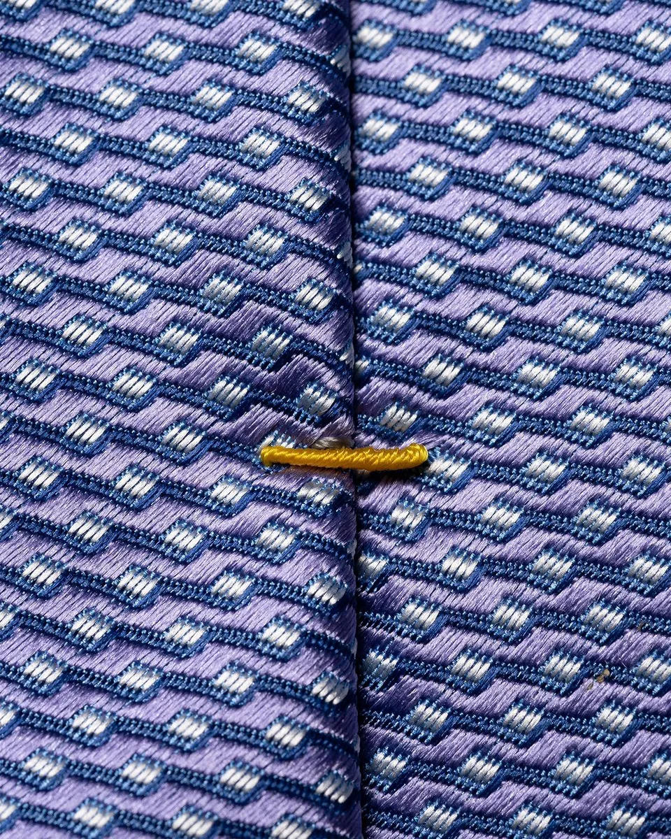 Eton Men's Geometric Silk Tie | Thumbnail 3 Eton Men's Geometric Silk Tie | Thumbnail 3