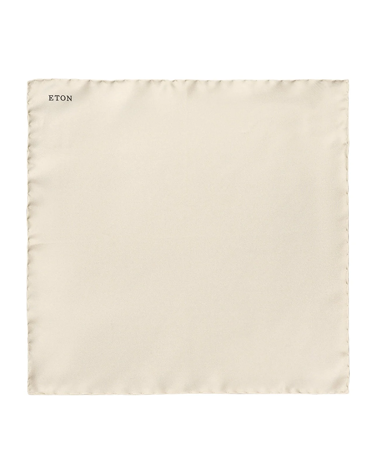 Eton White Silk Pocket Square