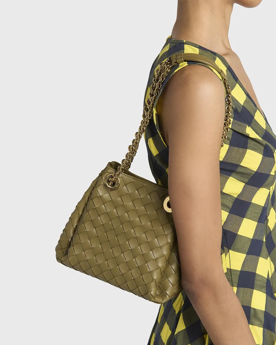 Bottega Veneta Small Parachute Leather Shoulder Bag | Thumbnail 2 Bottega Veneta Small Parachute Leather Shoulder Bag | Thumbnail 2