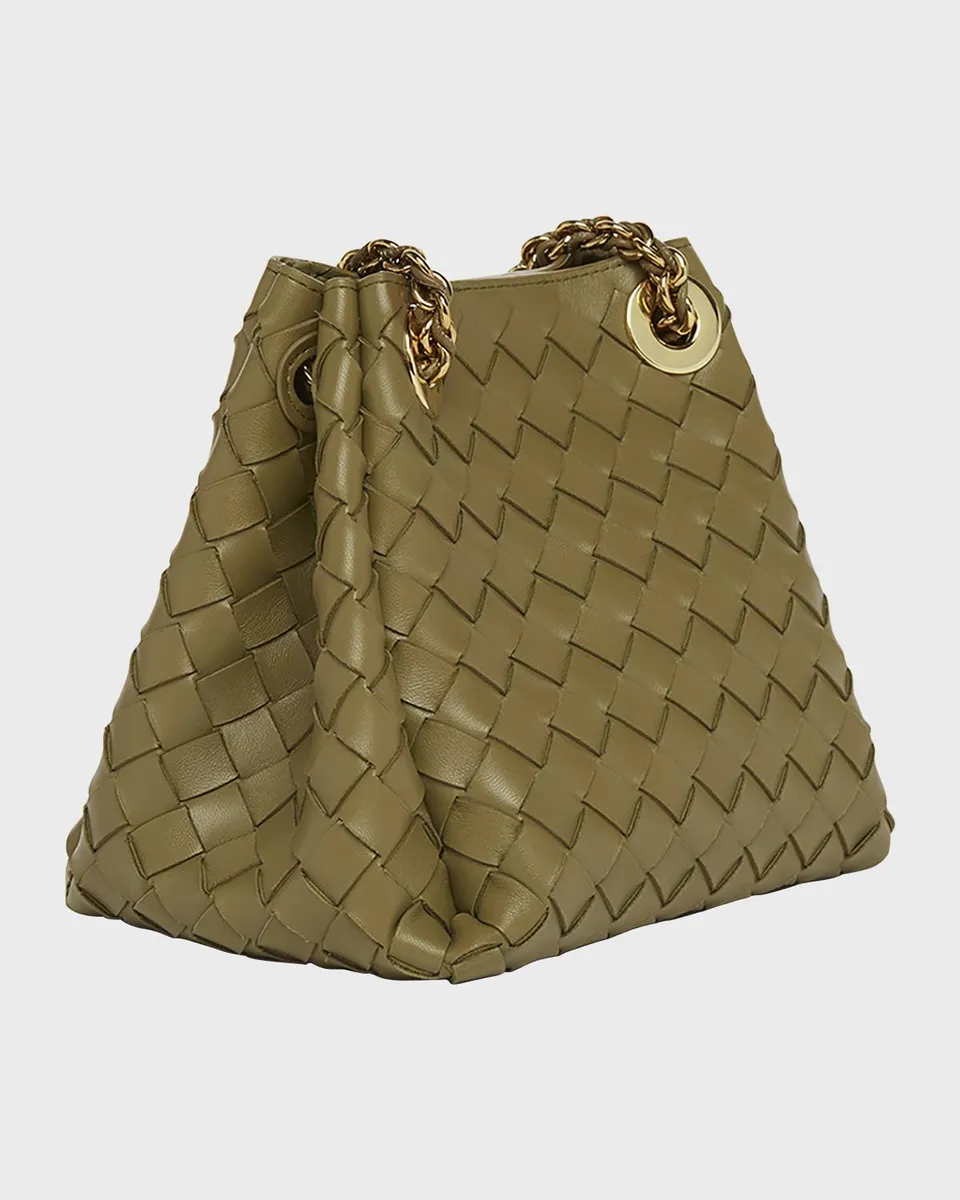 Bottega Veneta Small Parachute Leather Shoulder Bag | Thumbnail 3 Bottega Veneta Small Parachute Leather Shoulder Bag | Thumbnail 3