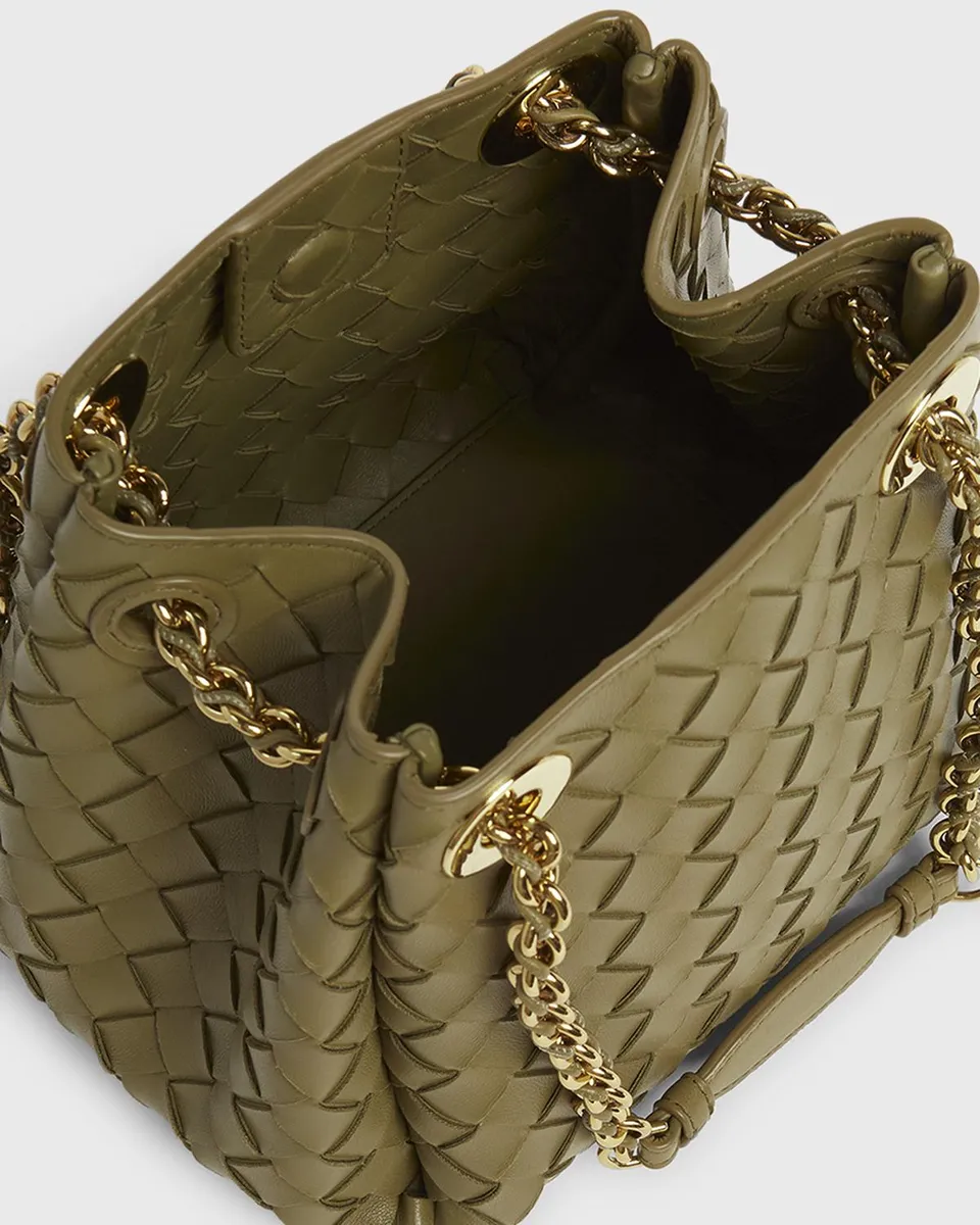 Bottega Veneta Small Parachute Leather Shoulder Bag | Thumbnail 4 Bottega Veneta Small Parachute Leather Shoulder Bag | Thumbnail 4