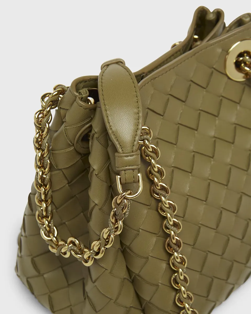 Bottega Veneta Small Parachute Leather Shoulder Bag | Thumbnail 6 Bottega Veneta Small Parachute Leather Shoulder Bag | Thumbnail 6