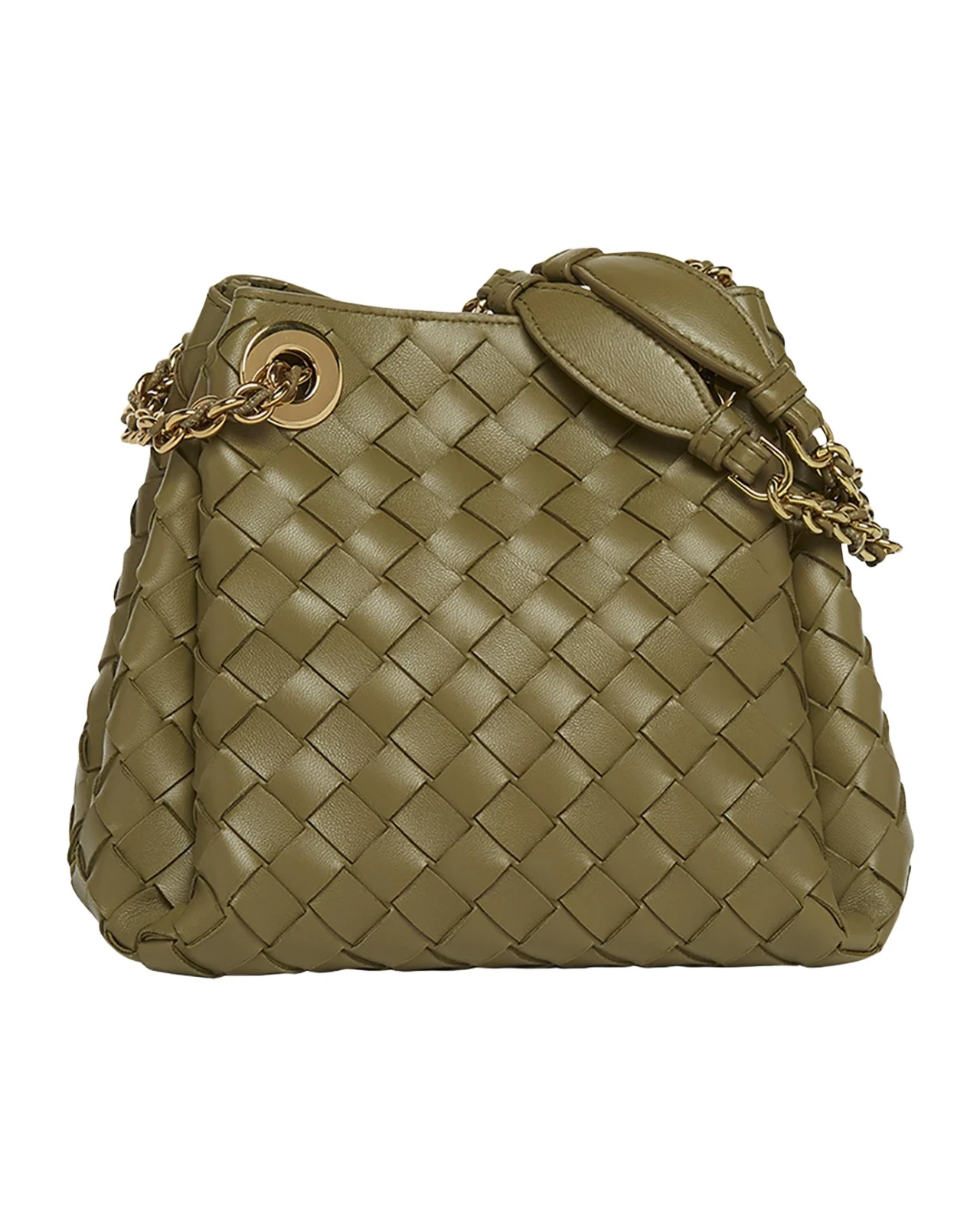 Bottega Veneta Small Parachute Leather Shoulder Bag