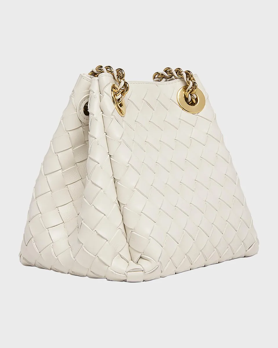 Bottega Veneta Small Parachute Leather Shoulder Bag | Thumbnail 3 Bottega Veneta Small Parachute Leather Shoulder Bag | Thumbnail 3