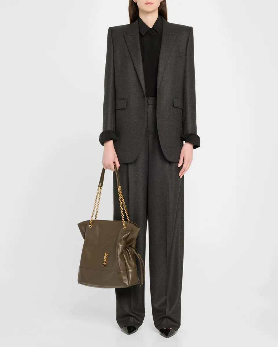 Saint Laurent Jamie 4.3 Medium Shopping Tote Bag in Quilted Leather | Thumbnail 6 Saint Laurent Jamie 4.3 Medium Shopping Tote Bag in Quilted Leather | Thumbnail 6
