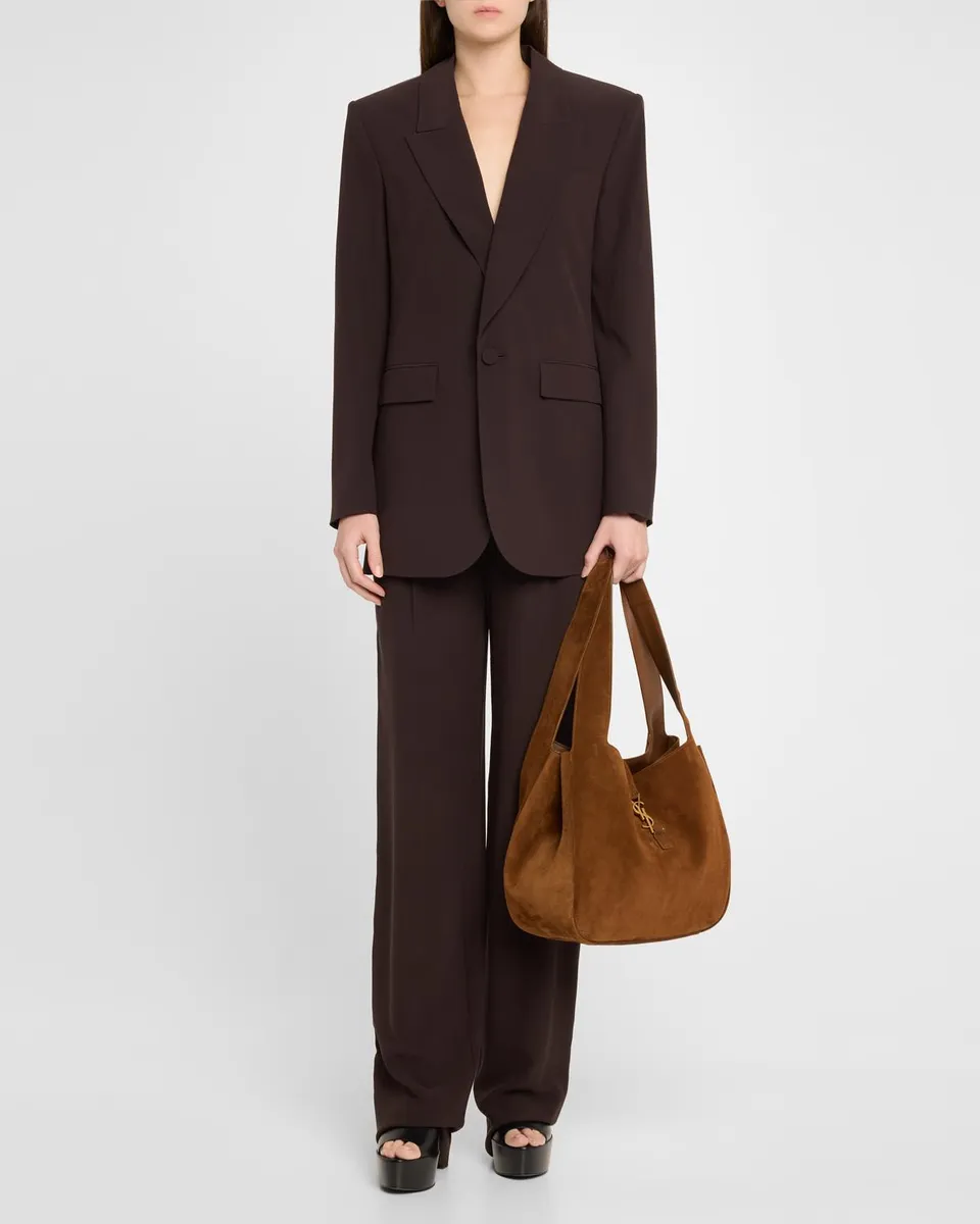 Saint Laurent Le 5 À 7 Bea YSL Cabas Tote Bag in Suede | Thumbnail 5 Saint Laurent Le 5 À 7 Bea YSL Cabas Tote Bag in Suede | Thumbnail 5