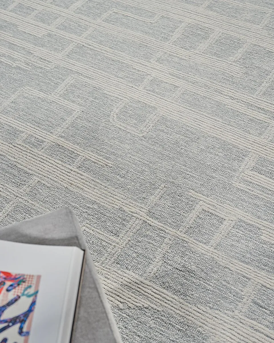 Exquisite Rugs Park City Hand-Tufted Light Gray/Ivory Rug | Thumbnail 7 Exquisite Rugs Park City Hand-Tufted Light Gray/Ivory Rug | Thumbnail 7