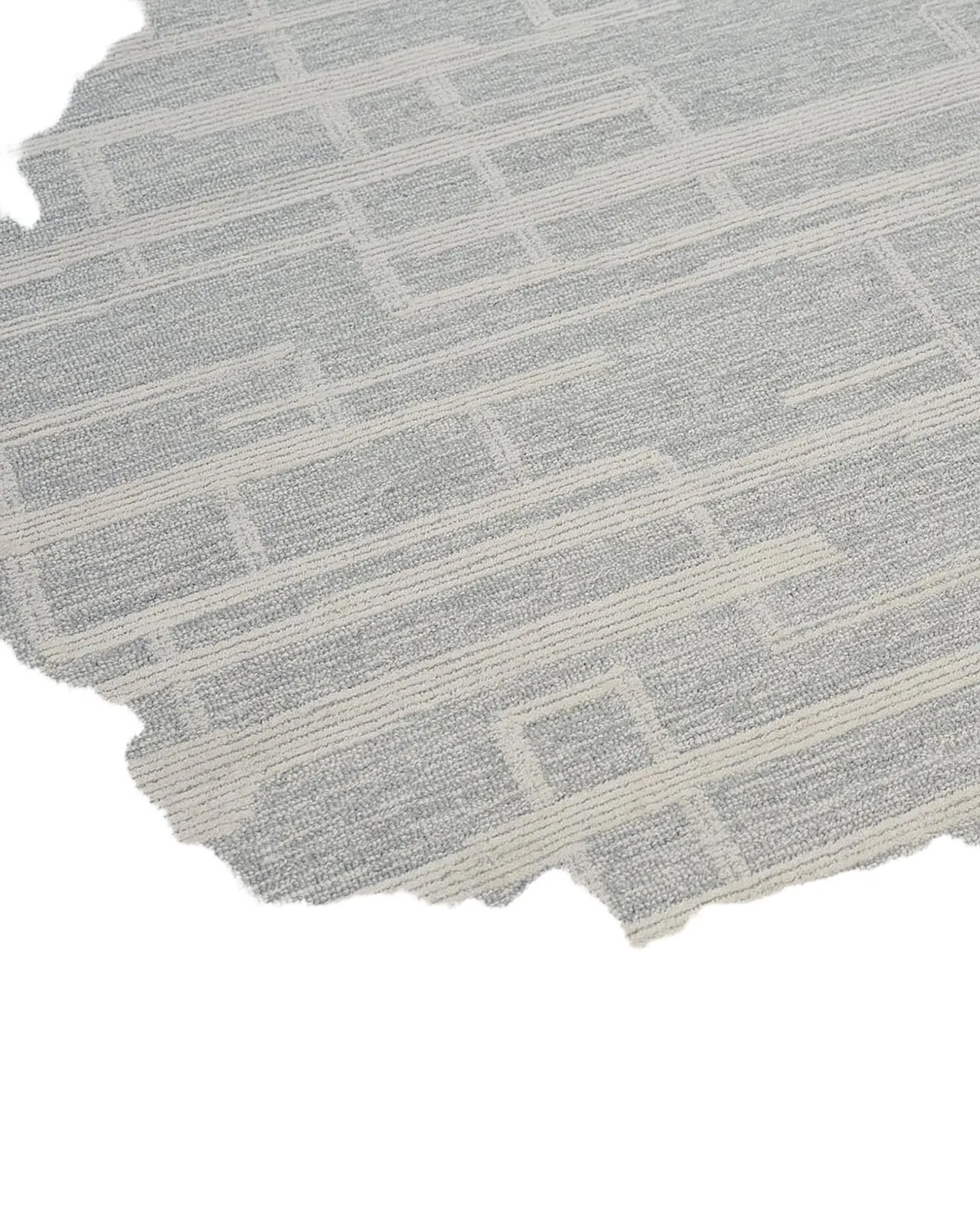 Exquisite Rugs Park City Hand-Tufted Light Gray/Ivory Rug