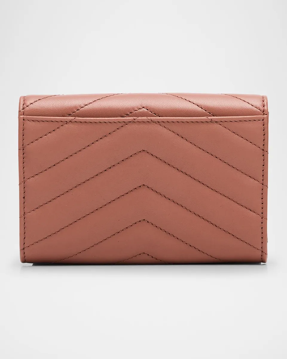 Saint Laurent YSL Monogram Small Flap Wallet in Smooth Leather | Thumbnail 4