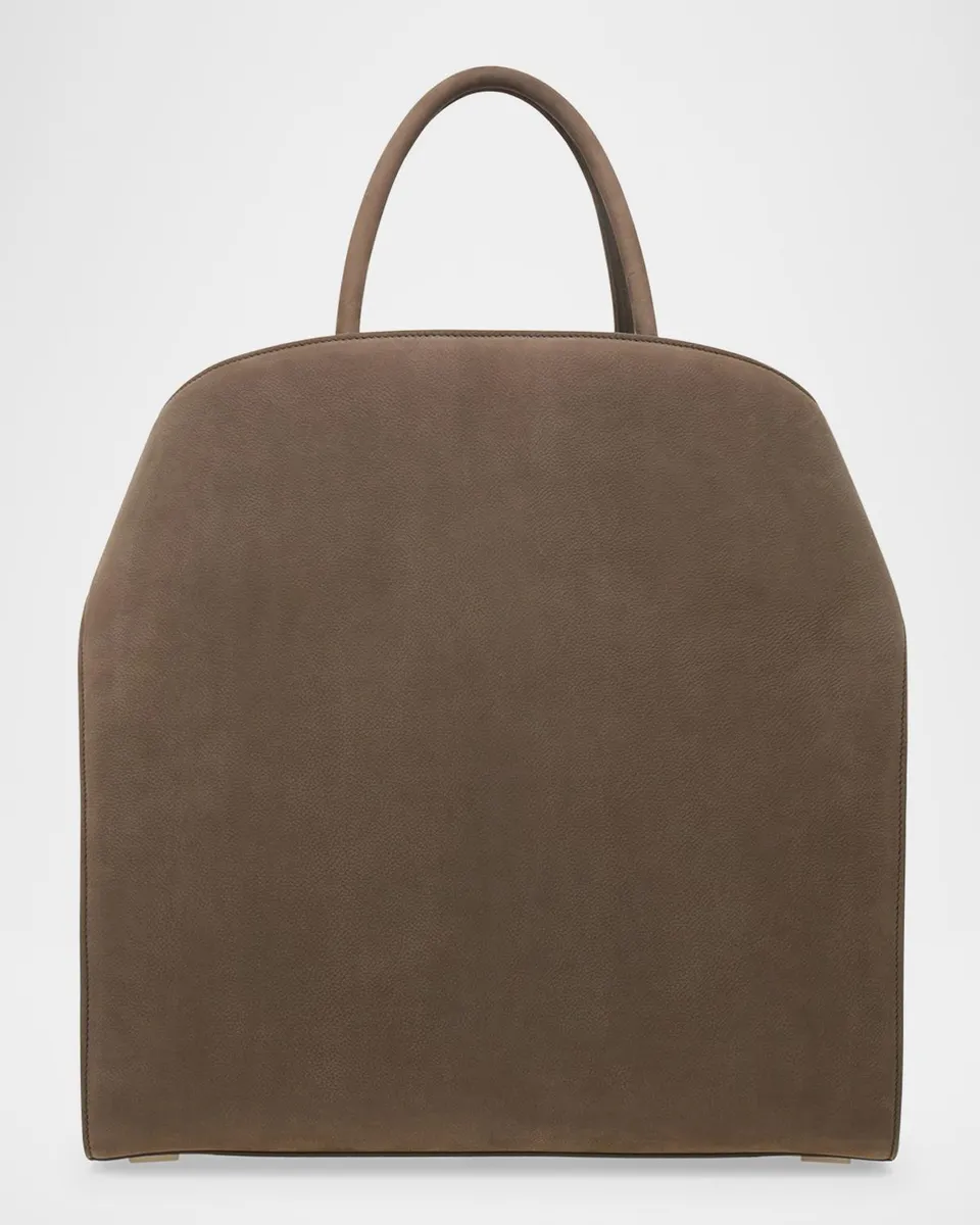 Ferragamo Men's Hug Hammered Calfskin Tote Bag | Thumbnail 3