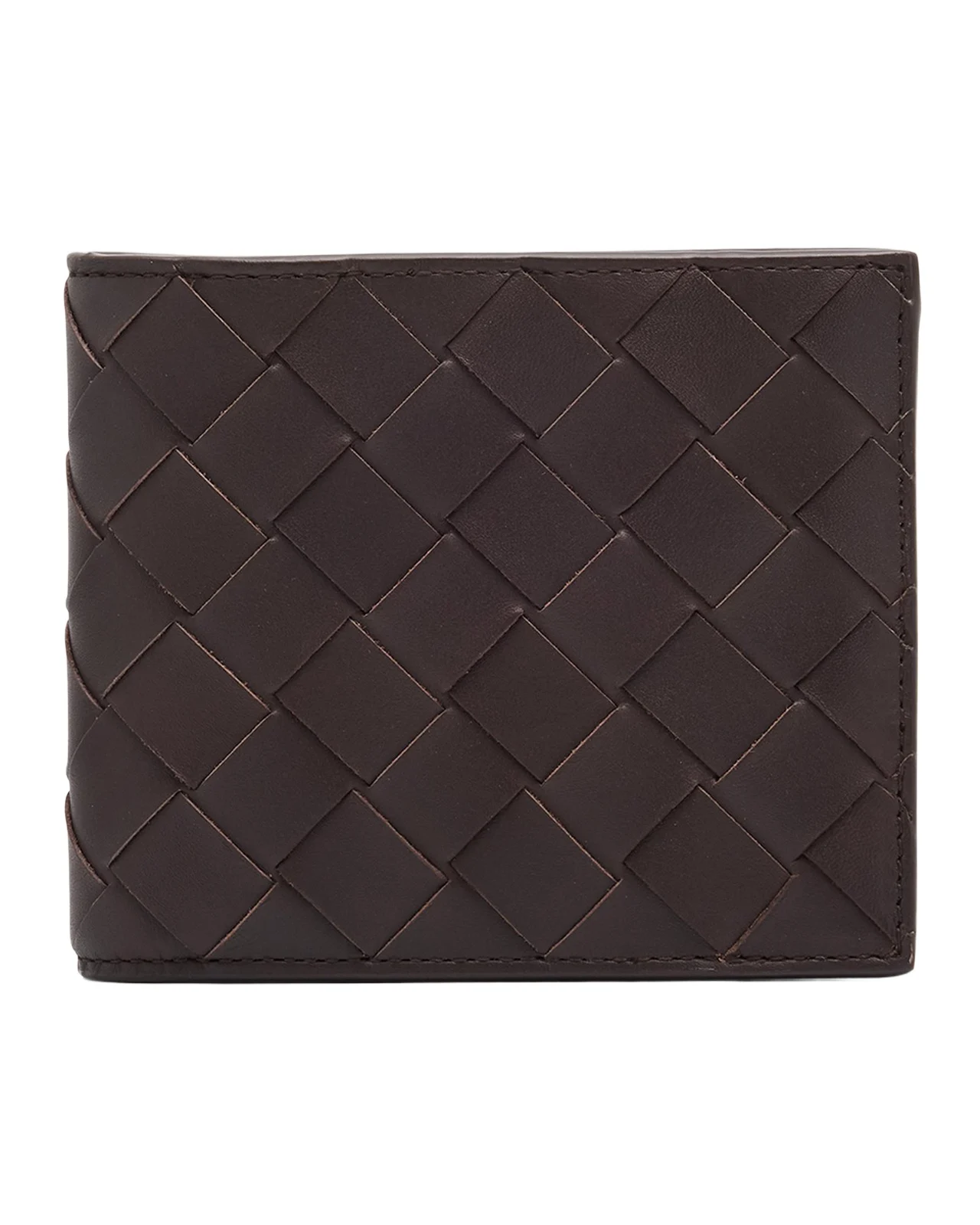 Men's Intrecciato Leather Bifold Wallet Men's Intrecciato Leather Bifold Wallet