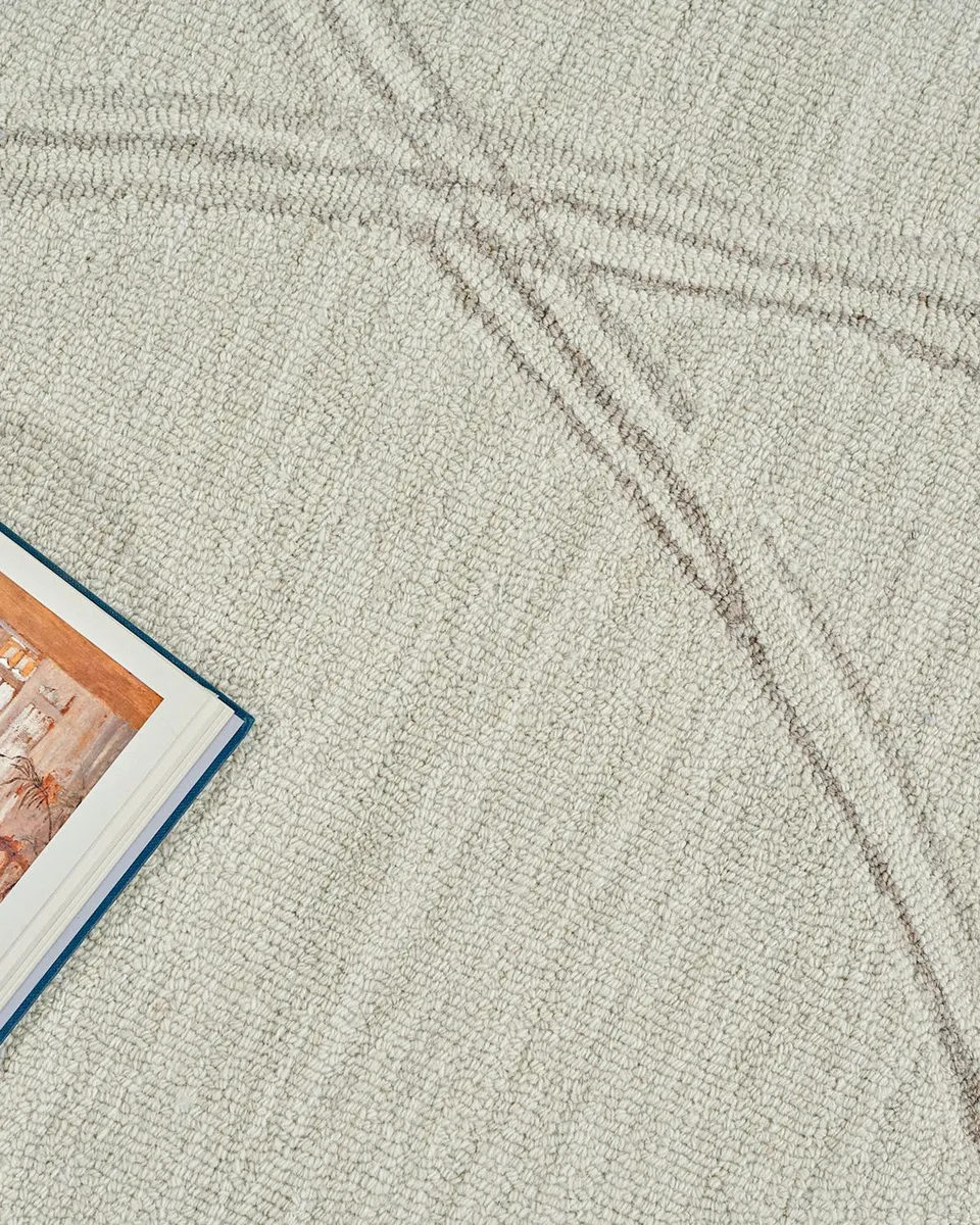 Exquisite Rugs Tangiers Hand-Tufted Ivory/Beige Rug, 6 ' x 9 ' | Thumbnail 5