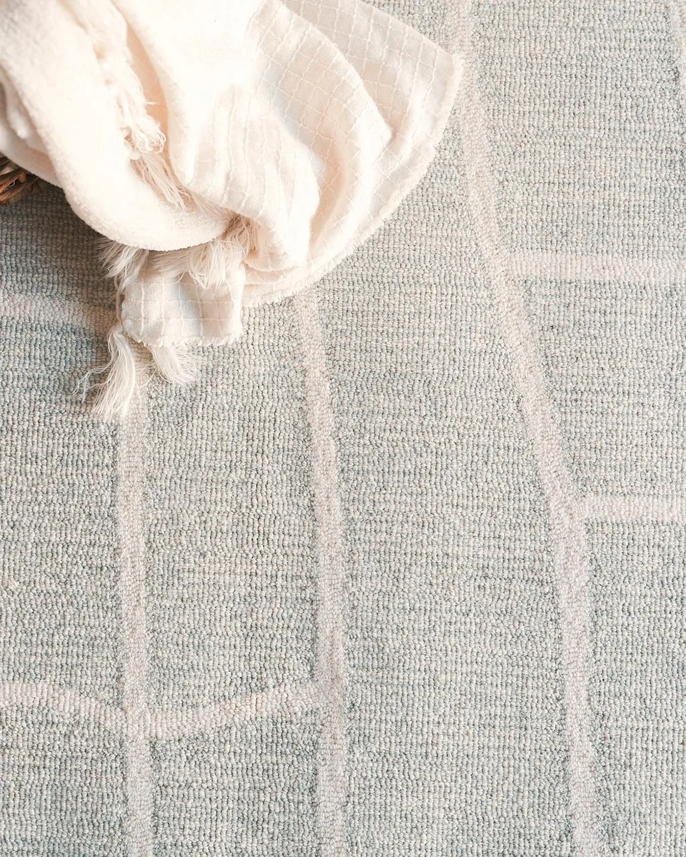 Exquisite Rugs Tangiers Hand-Tufted Blue/Ivory Rug, 9 ' x 12 ' | Thumbnail 7 Exquisite Rugs Tangiers Hand-Tufted Blue/Ivory Rug, 9 ' x 12 ' | Thumbnail 7