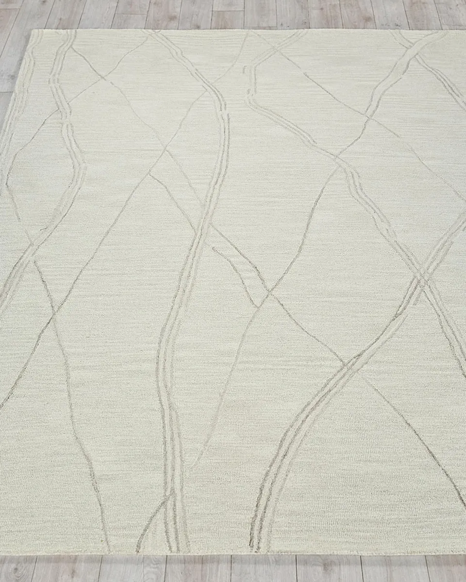 Exquisite Rugs Tangiers Hand-Tufted Ivory/Beige Rug, 8 ' x 10 ' | Thumbnail 2