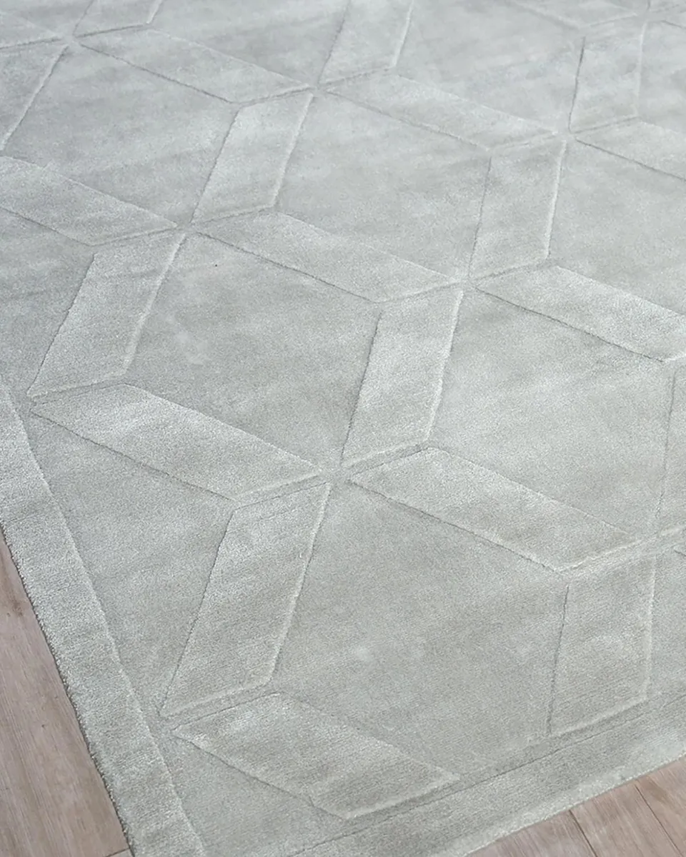 Exquisite Rugs Brunello Hand-Loomed Light Silver Rug, 4 ' x 6 ' | Thumbnail 6