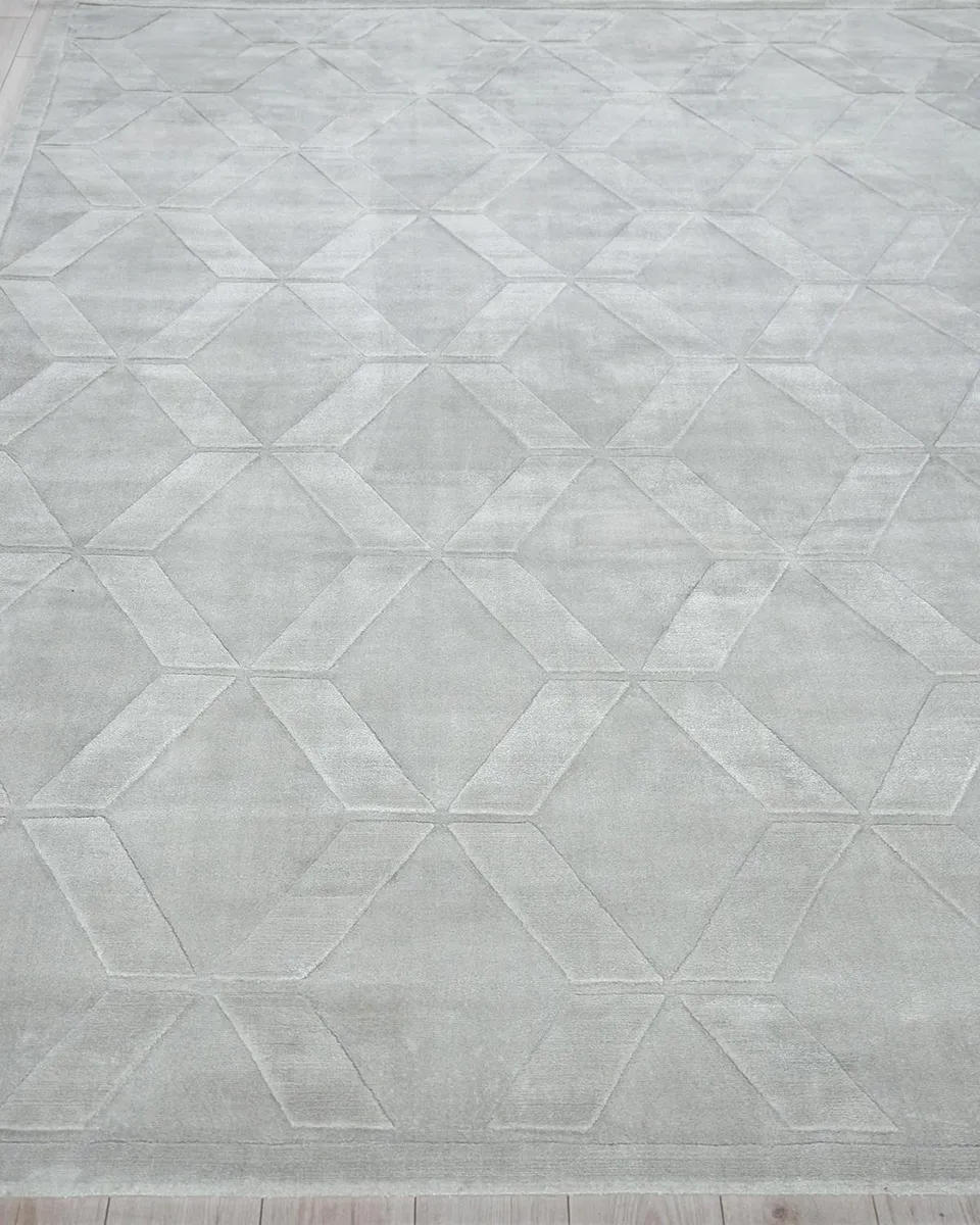 Exquisite Rugs Brunello Hand-Loomed Light Silver Rug, 4 ' x 6 ' | Thumbnail 7